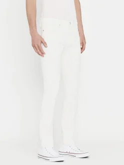 FRAME L'Homme Slim Twill in Whisper White< Slim|Pants & Shorts