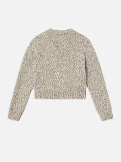 FRAME Marl Cardi Sweater in Cream Multi<Women Sweaters