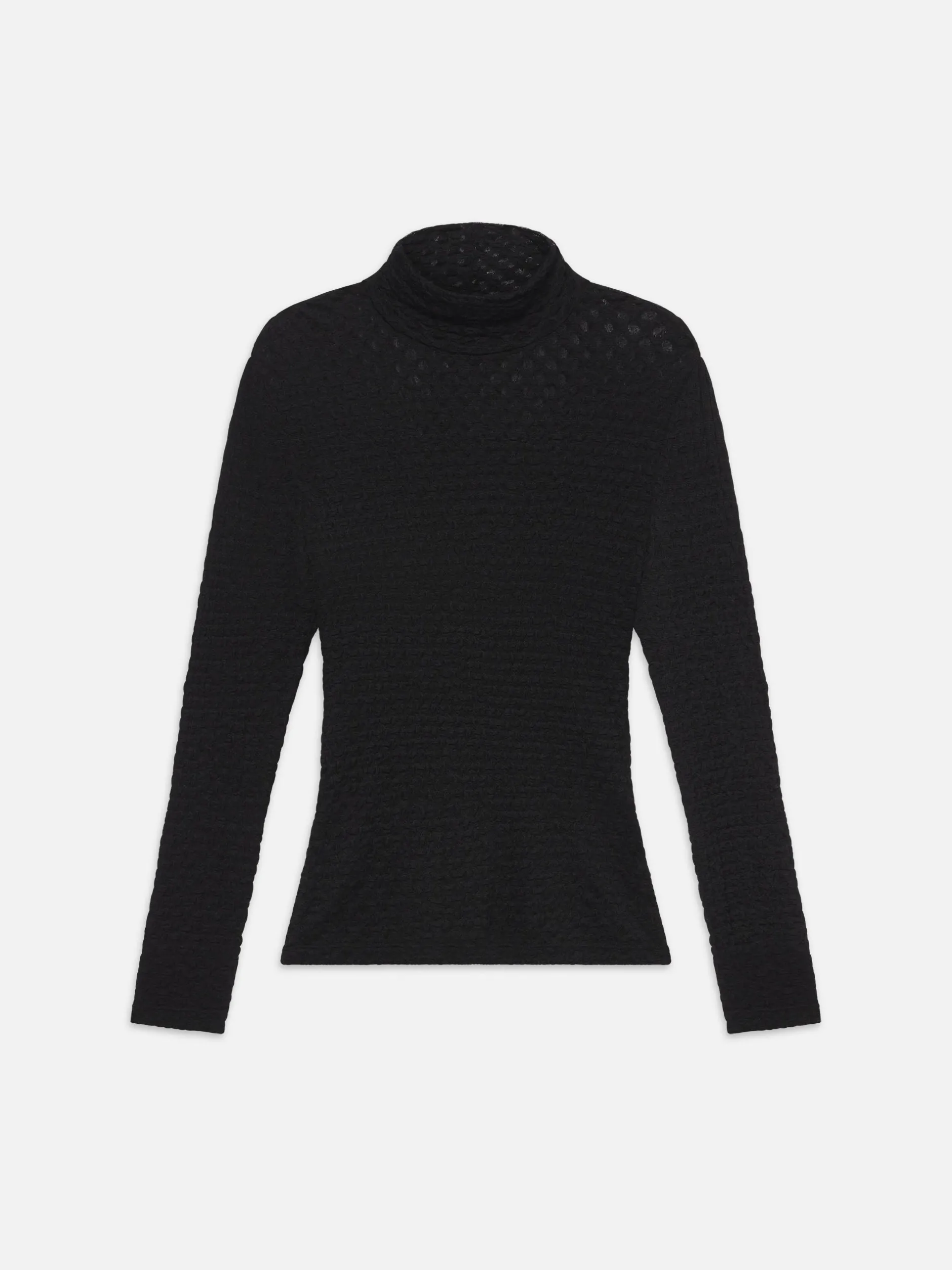 FRAME Mesh Lace Turtleneck in<Women Tops & Blouses