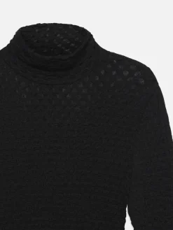 FRAME Mesh Lace Turtleneck in<Women Tops & Blouses