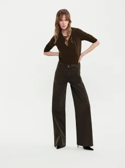 FRAME Modern Pocket Pant in Rich Military<Women Wide Leg