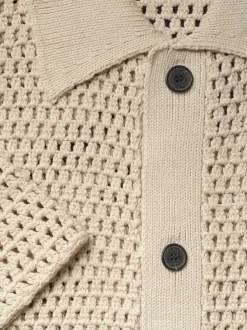 FRAME Open Weave Cardigan in< Shirts