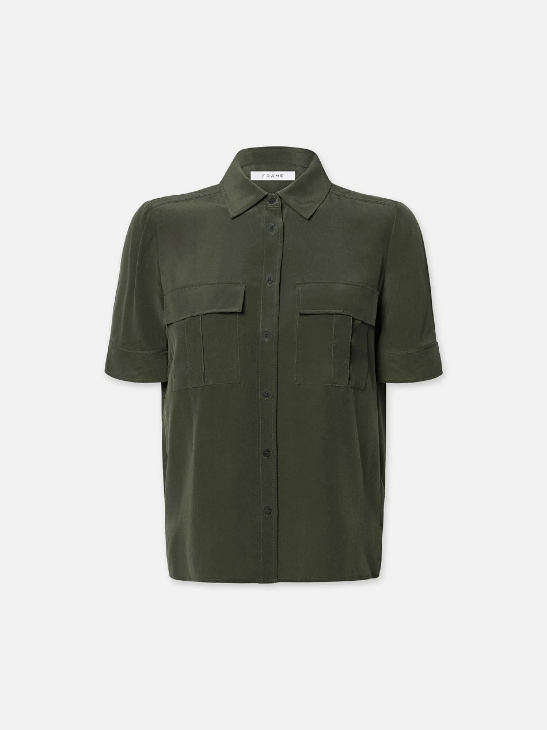 FRAME Patch Pocket Button Down in<Women Tops & Blouses