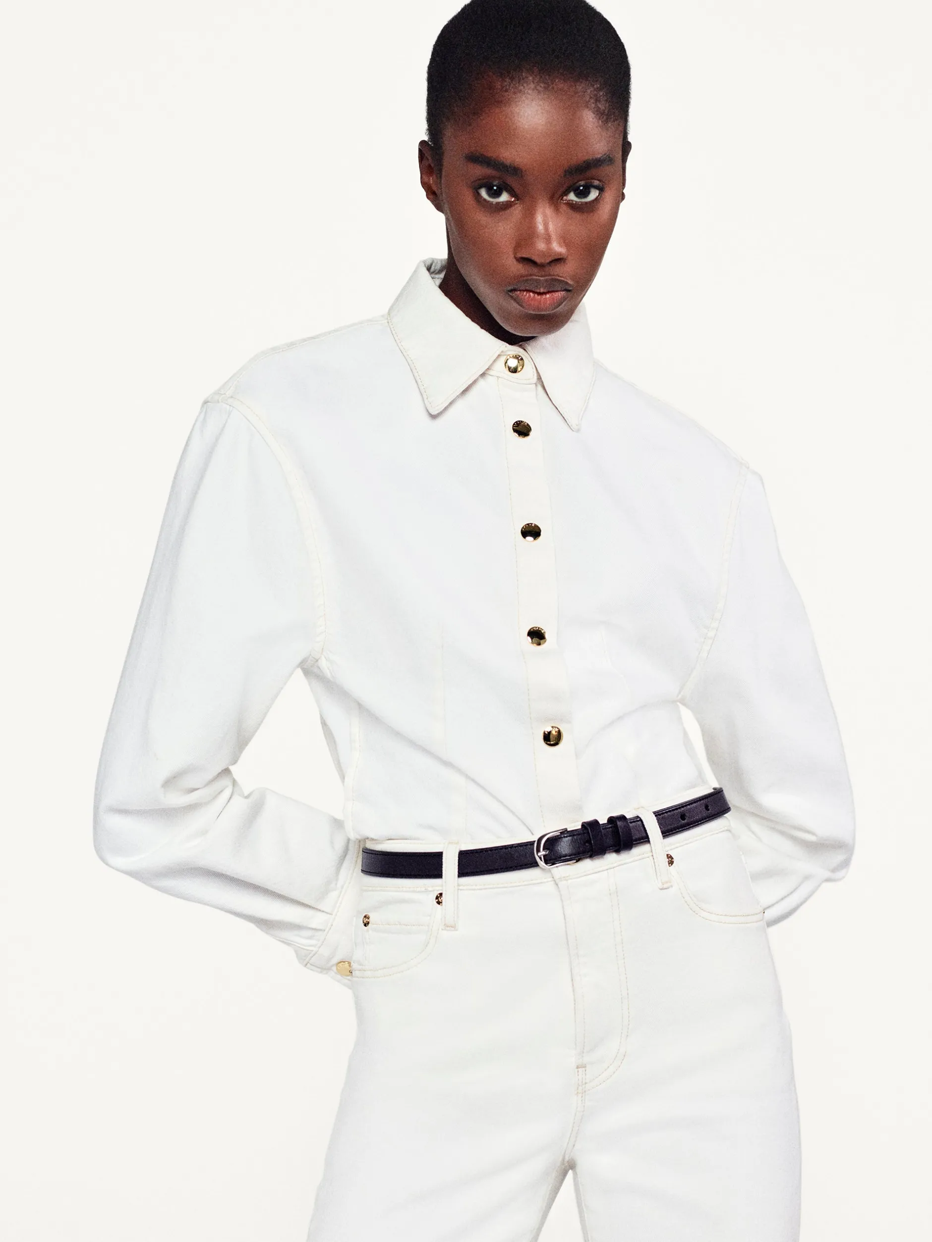 FRAME Petit Twist Buckle Belt in<Women Belts|All Accessories & Shoes