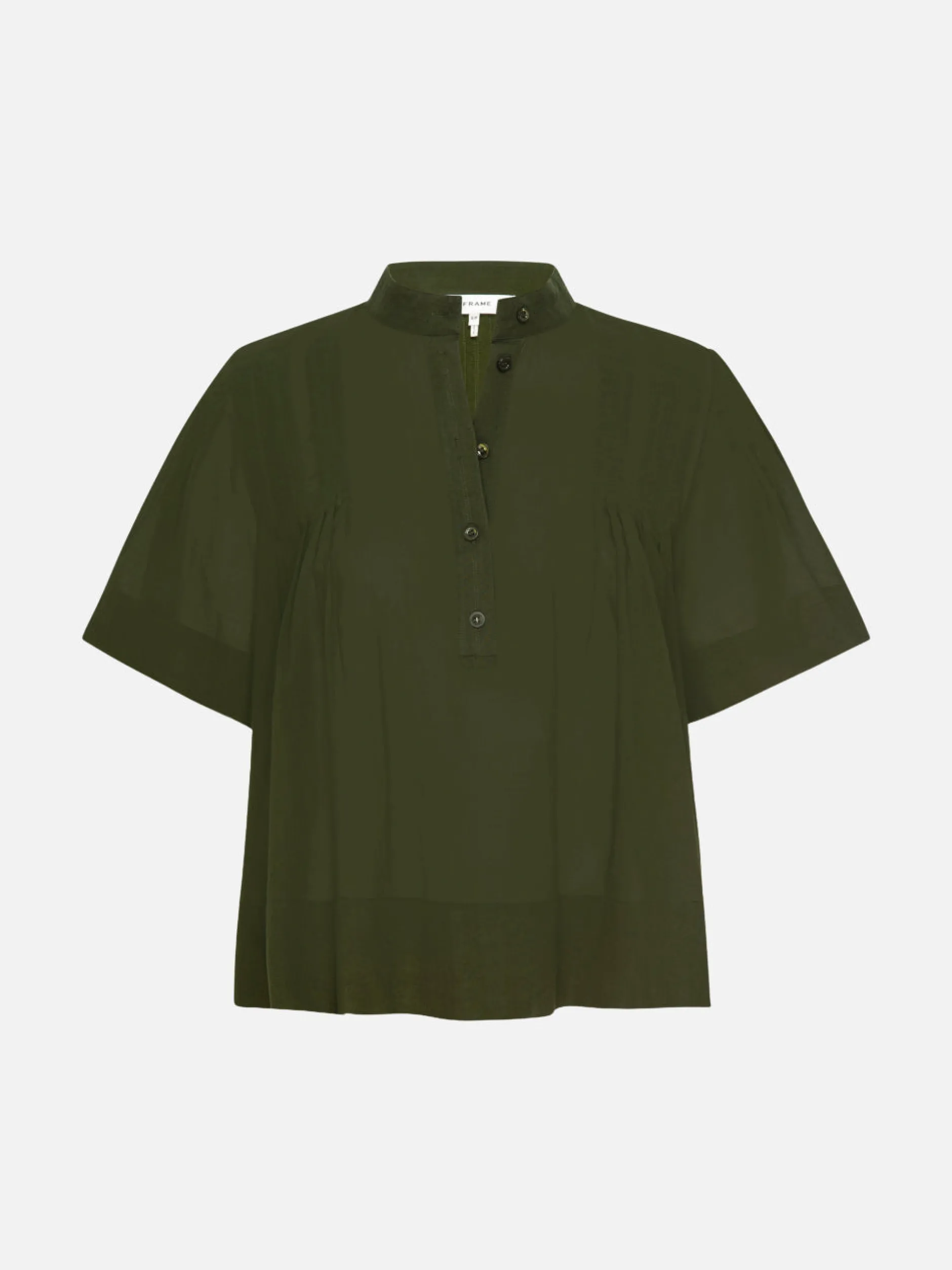 FRAME Pleated Button Up Blouse in<Women Tops & Blouses