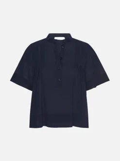 FRAME Pleated Button Up Blouse in<Women Tops & Blouses