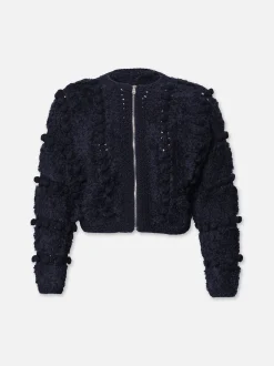 FRAME Pom Pom Cardi in<Women Sweaters