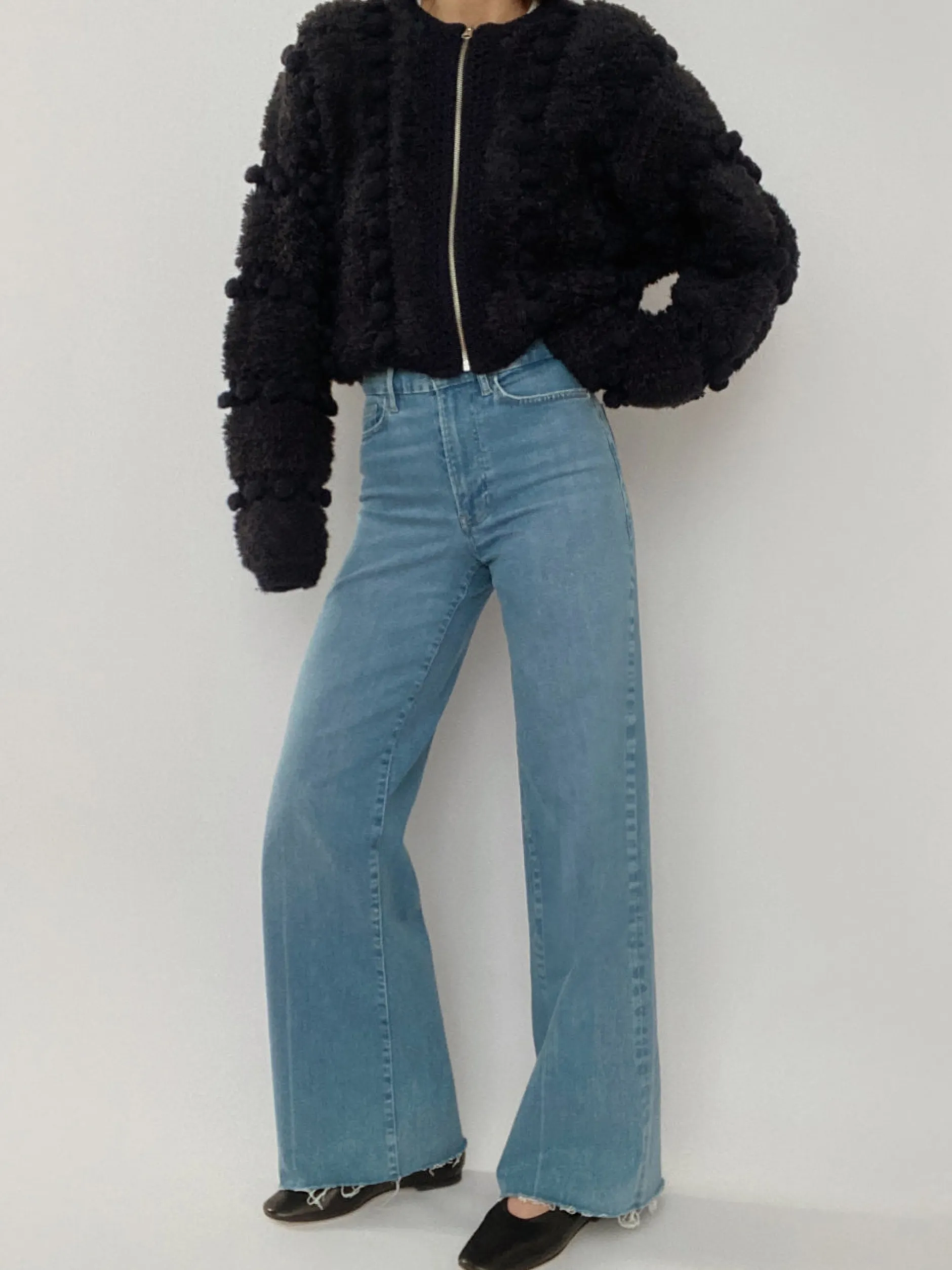 FRAME Pom Pom Cardi in<Women Sweaters