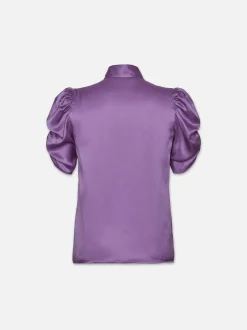 FRAME Puff Sleeve Blouse in<Women Tops & Blouses