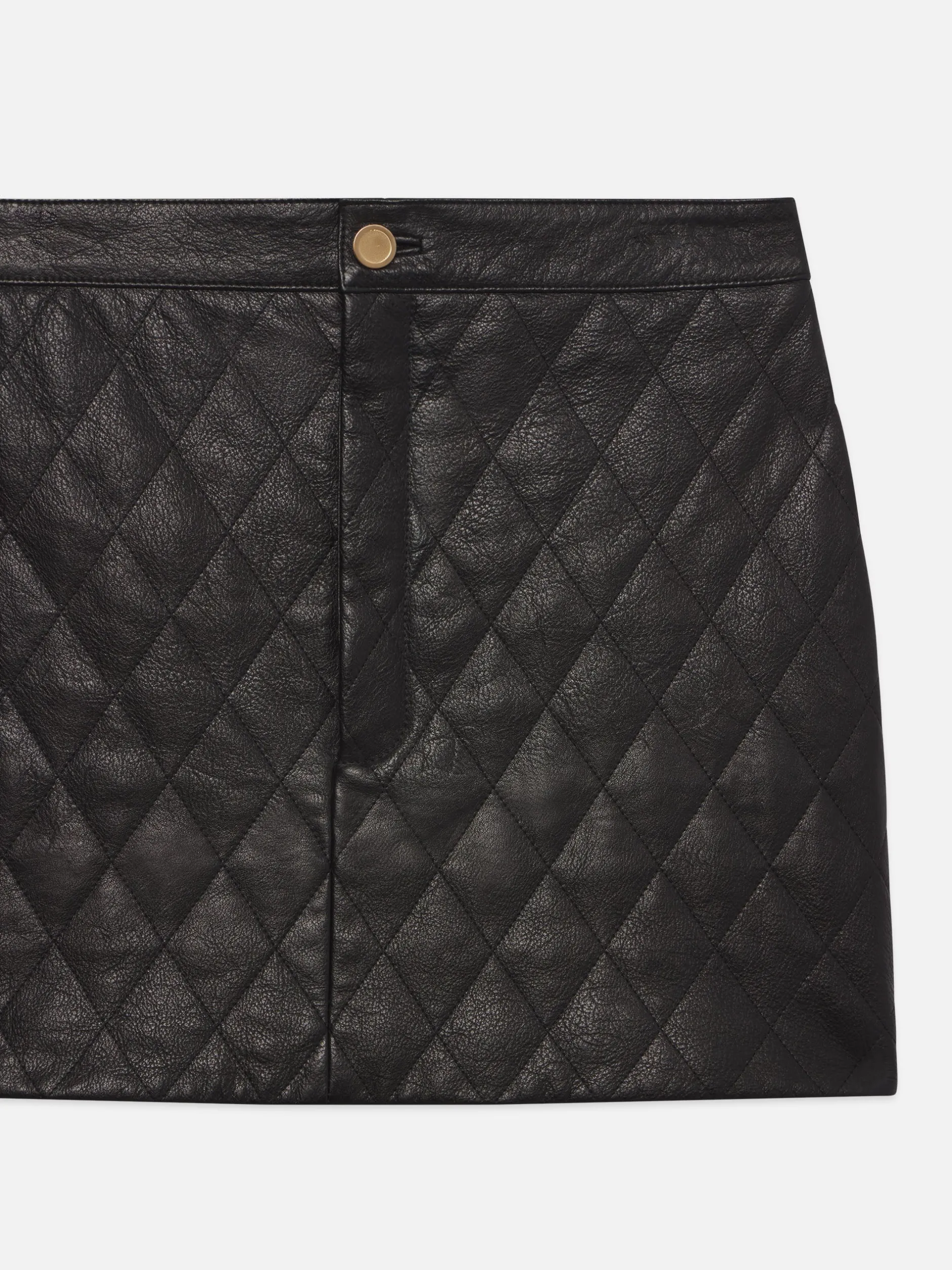 FRAME Quilted Leather Skirt in<Women Leather & Suede|Skirts & Shorts
