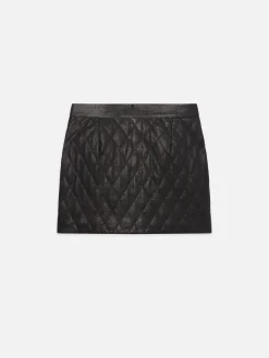 FRAME Quilted Leather Skirt in<Women Leather & Suede|Skirts & Shorts