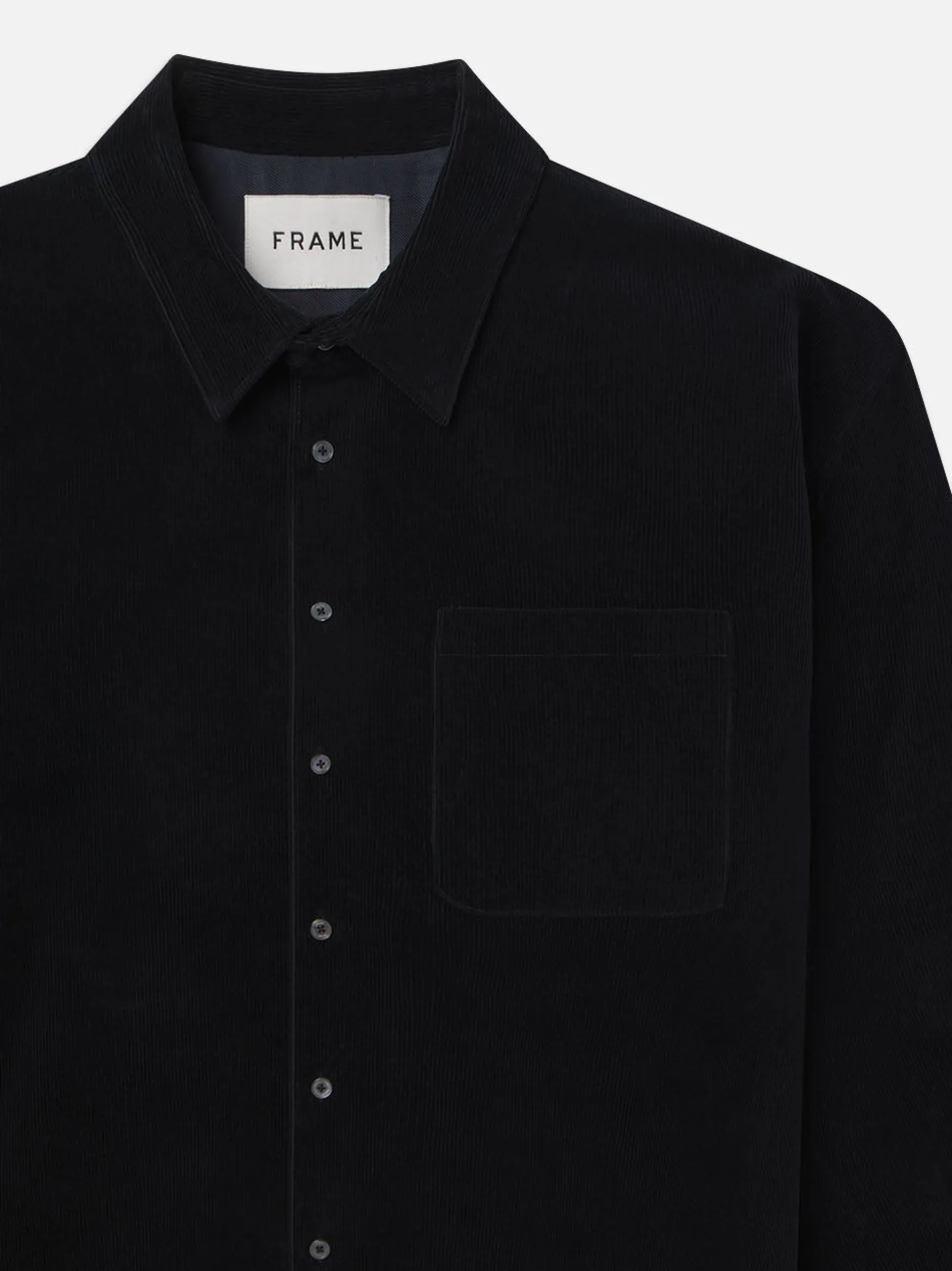 FRAME Relaxed Corduroy Overshirt in Dark Navy< Jackets & Coats|Shirts