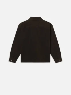 FRAME Relaxed Corduroy Overshirt in Dark Olive< Jackets & Coats|Shirts