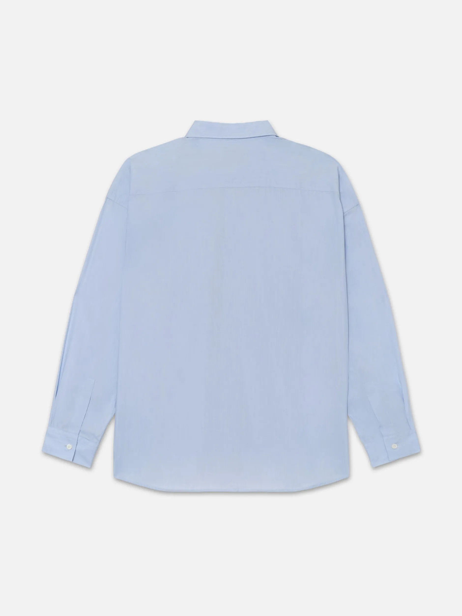FRAME Relaxed Cotton Shirt in Light Blue< Shirts