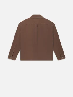 FRAME Relaxed Double Pocket Shirt in< Denim Shirts|Shirts