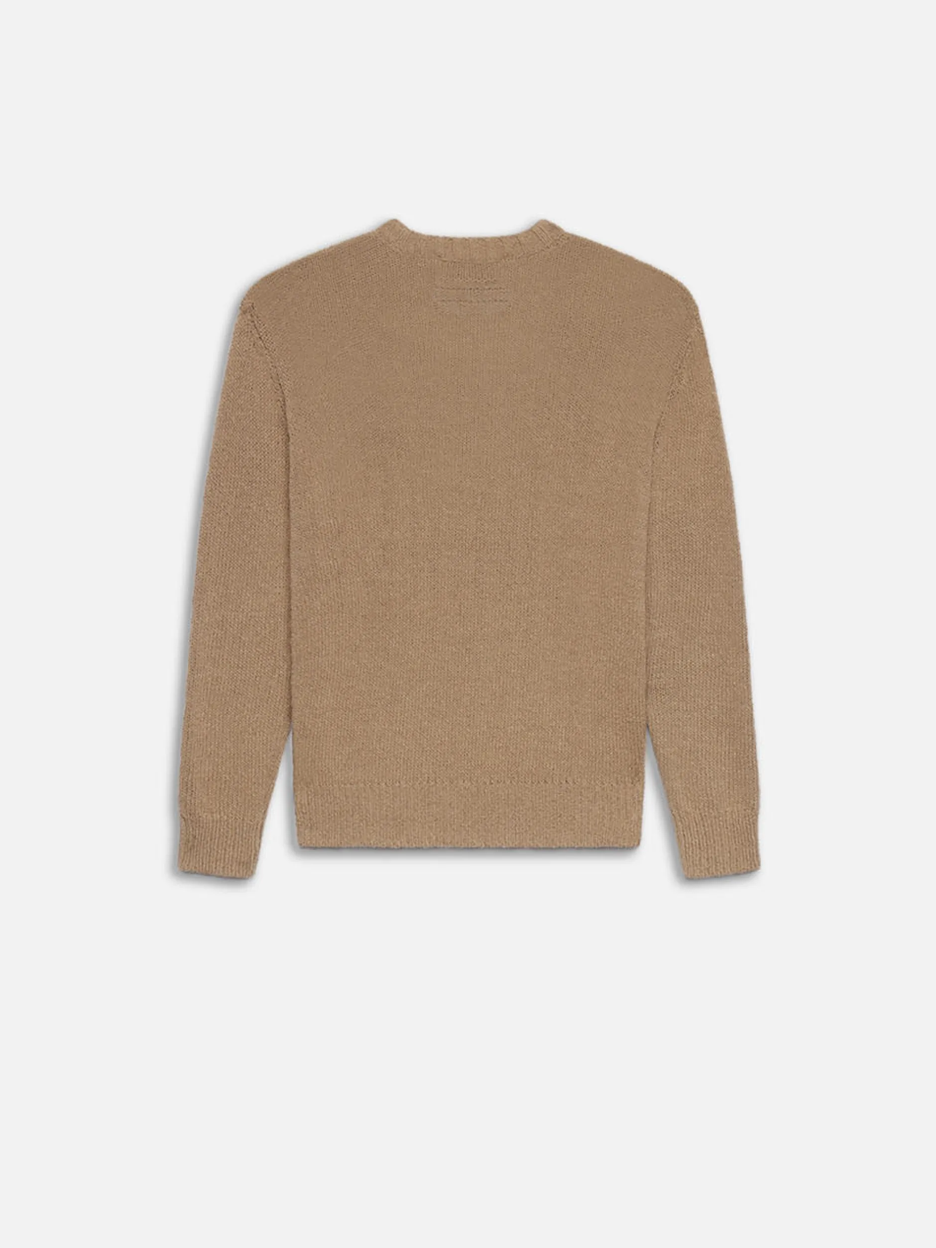 FRAME Rib Crewneck Sweater in Light Brown< Sweaters & Hoodies
