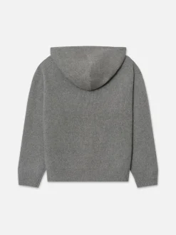 FRAME Ritz Men's Cashmere Full Zip Hoodie in Warm Gray< Sweaters & Hoodies