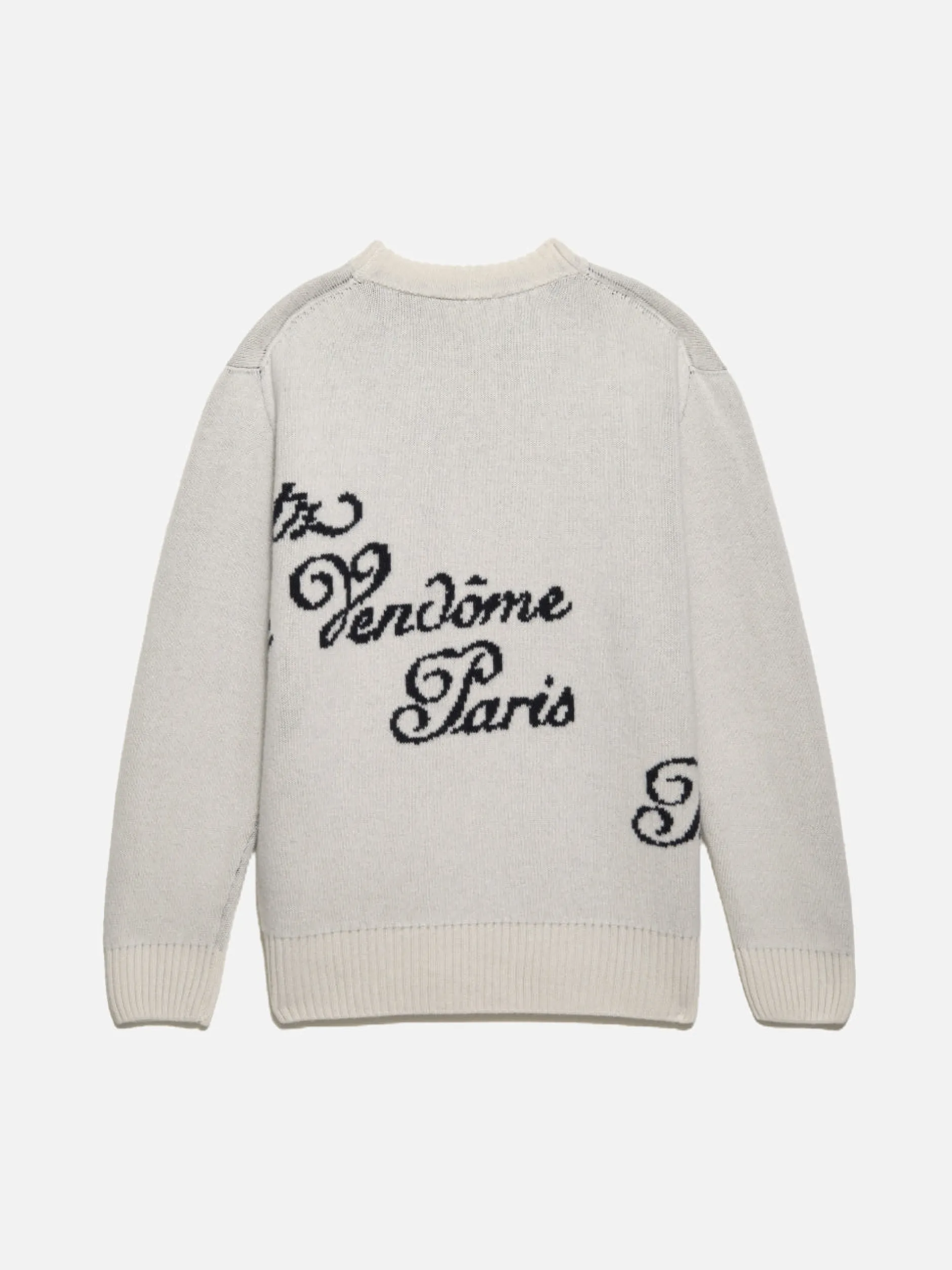 FRAME Ritz Men's Crew Sweater in Off White Multi< Sweaters & Hoodies