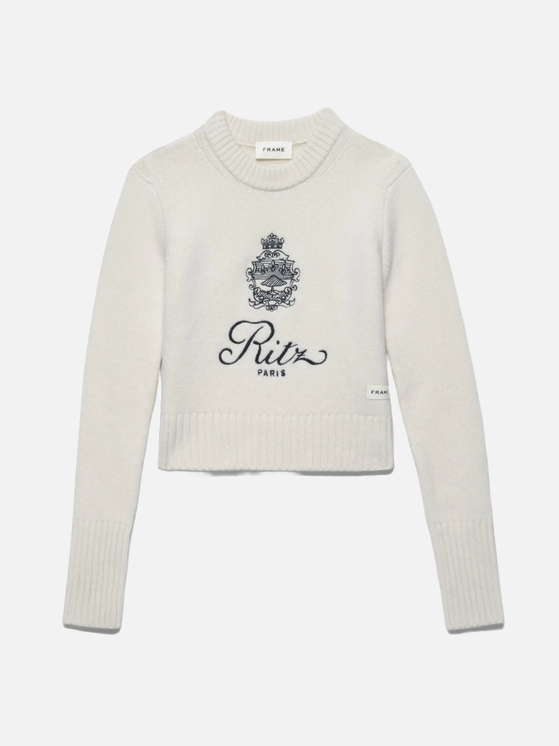 FRAME Ritz Women's Cashmere Sweater in Off White<Women Sweaters