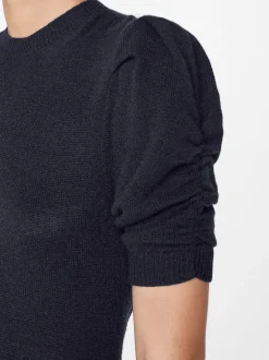 FRAME Ruched Sleeve Cashmere Sweater in<Women Sweaters