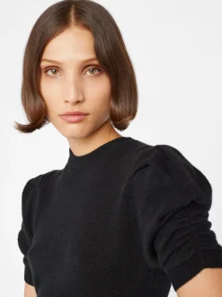 FRAME Ruched Sleeve Cashmere Sweater in<Women Sweaters