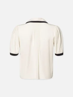 FRAME Sailor Blouse in Cream Multi<Women Tops & Blouses
