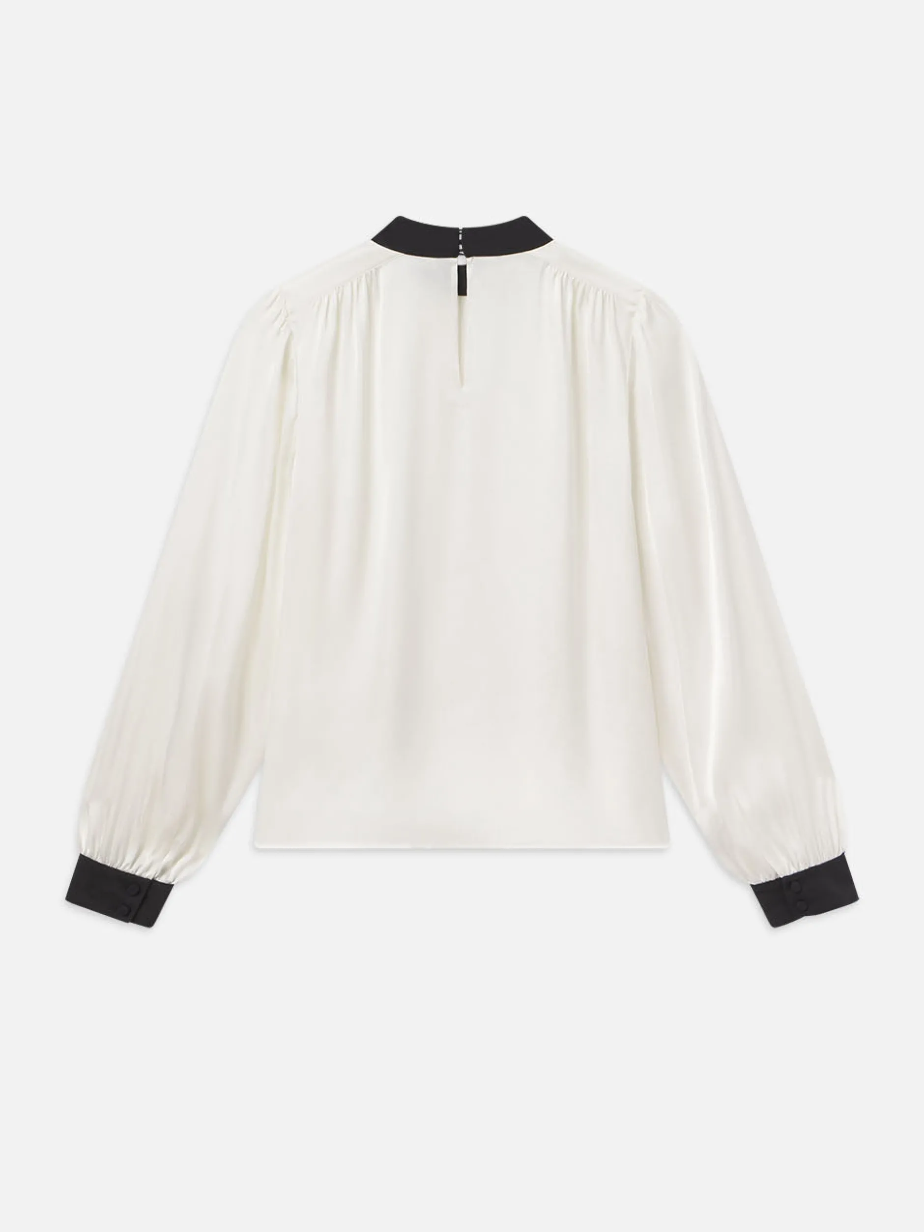 FRAME Shirred Mock Neck Blouse in<Women Tops & Blouses