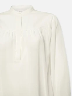 FRAME Shirred Popover Blouse in<Women Tops & Blouses