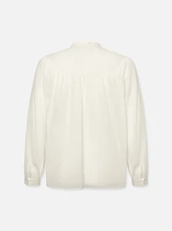 FRAME Shirred Popover Blouse in<Women Tops & Blouses