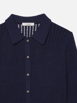 FRAME Shrunken Crochet Cardi in<Women Sweaters