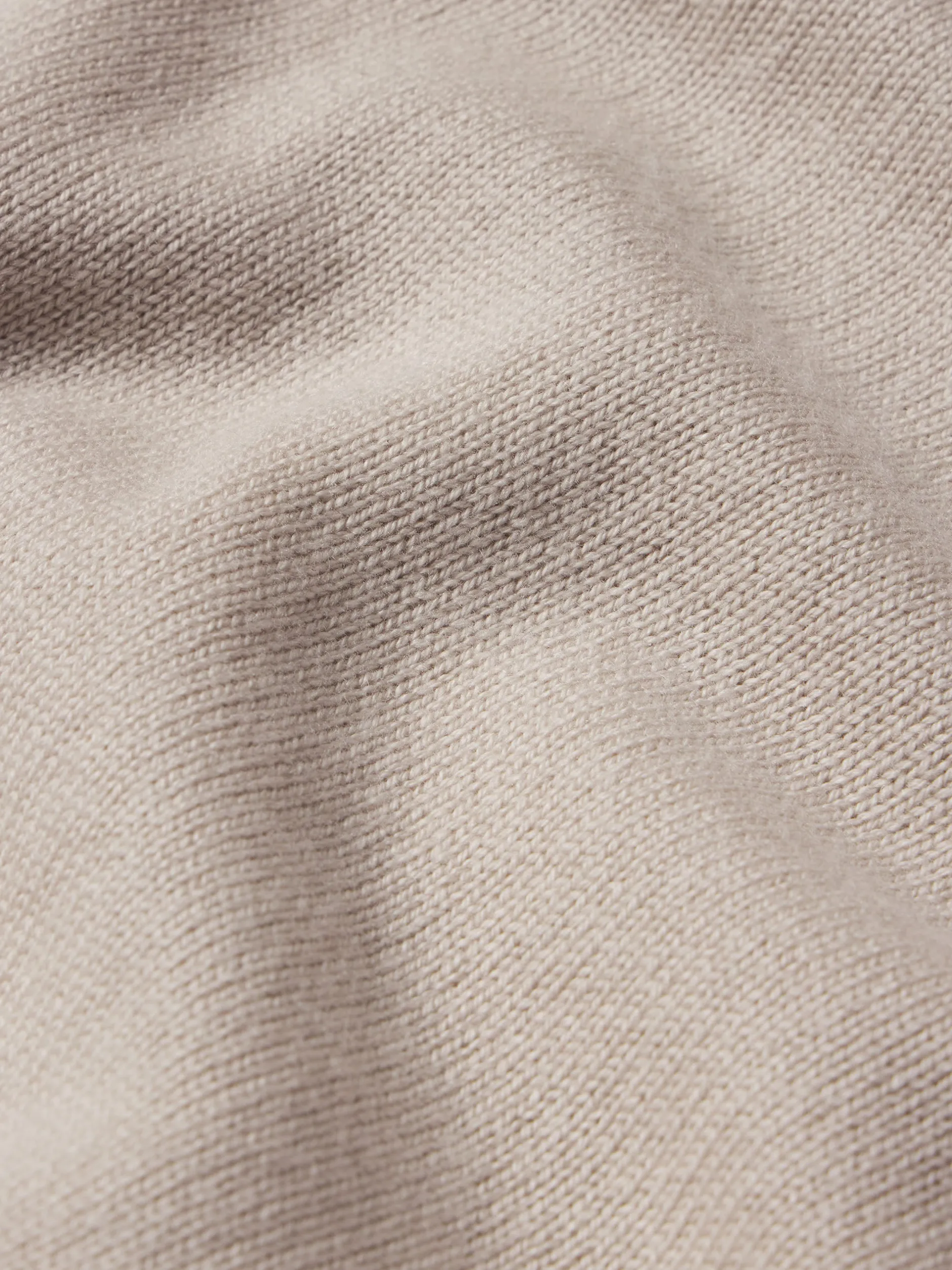 FRAME Silk Blend Polo Sweater in Grey Beige< Sweaters & Hoodies