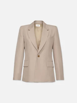 FRAME Single Button Blazer in Light Beige<Women Jackets & Coats