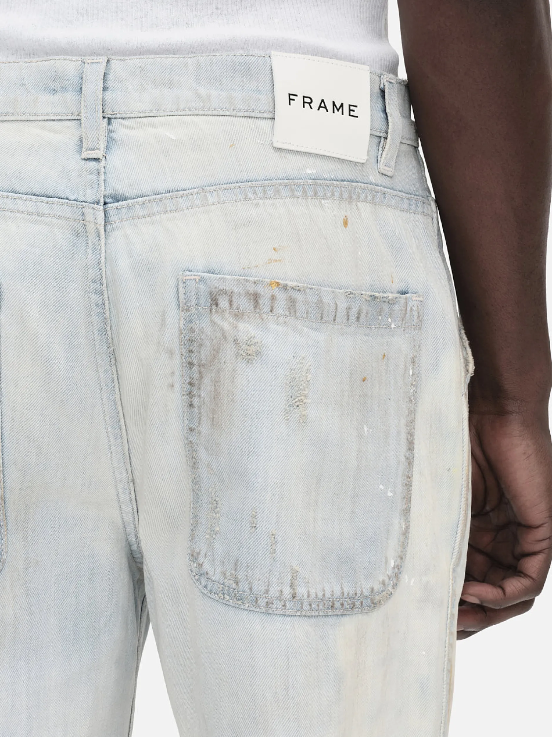 FRAME Skater Jean in Panama Rips< Wide Leg