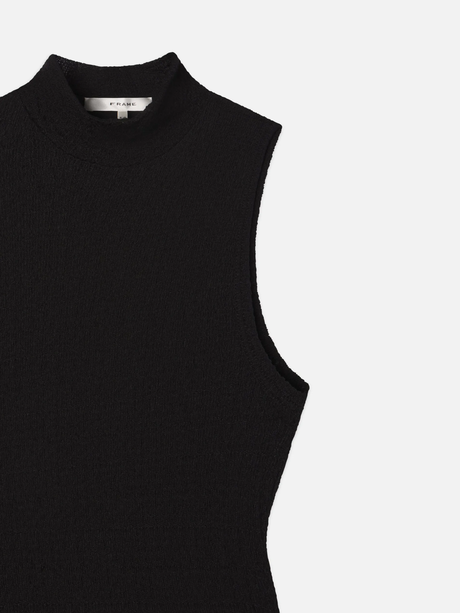 FRAME Sleeveless Mesh Mock Neck Dress in<Women Dresses & Jumpsuits
