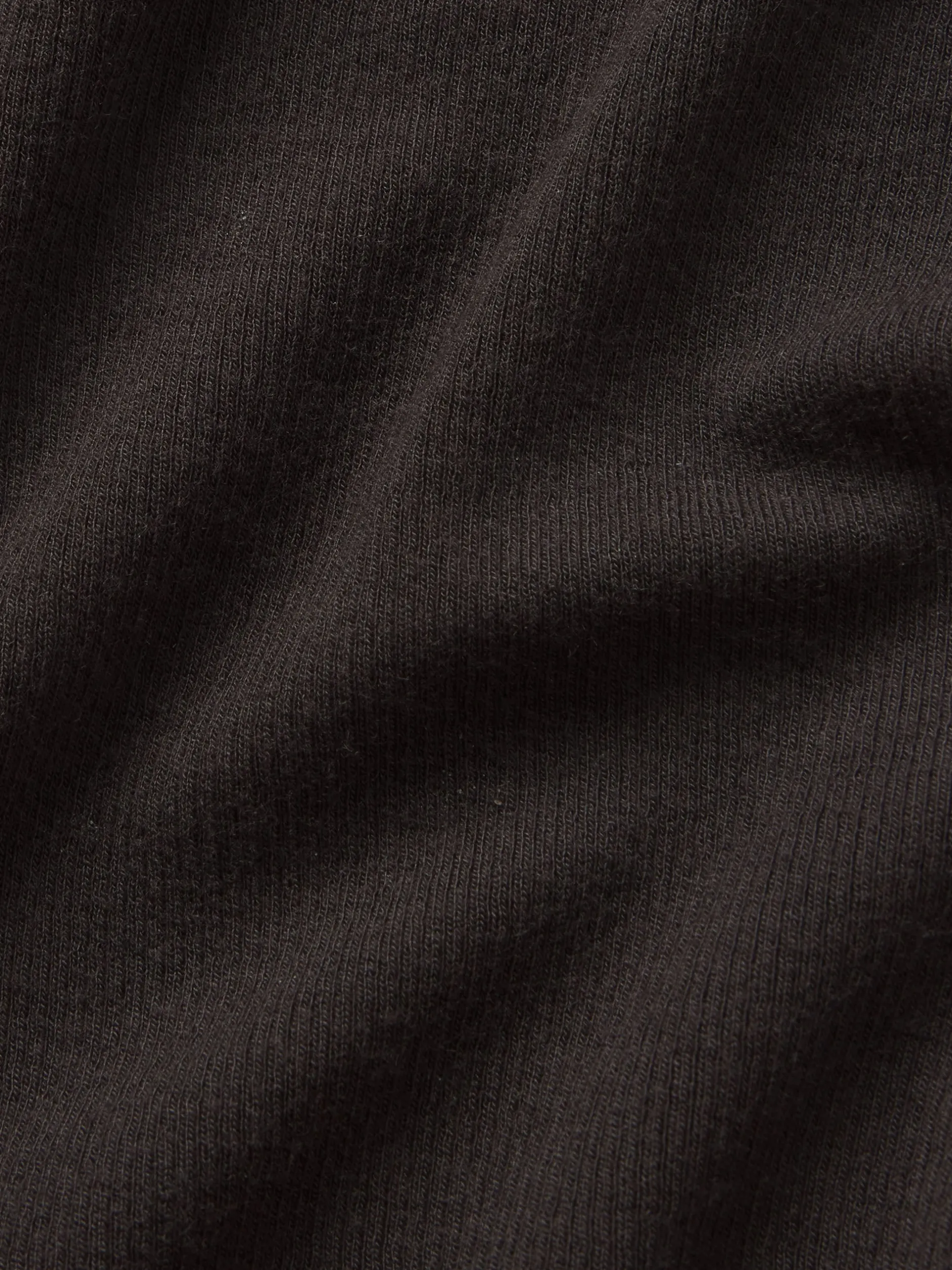 FRAME Slinky Long Sleeve Rib Henley in Chocolate Brown<Women Tanks & Tees