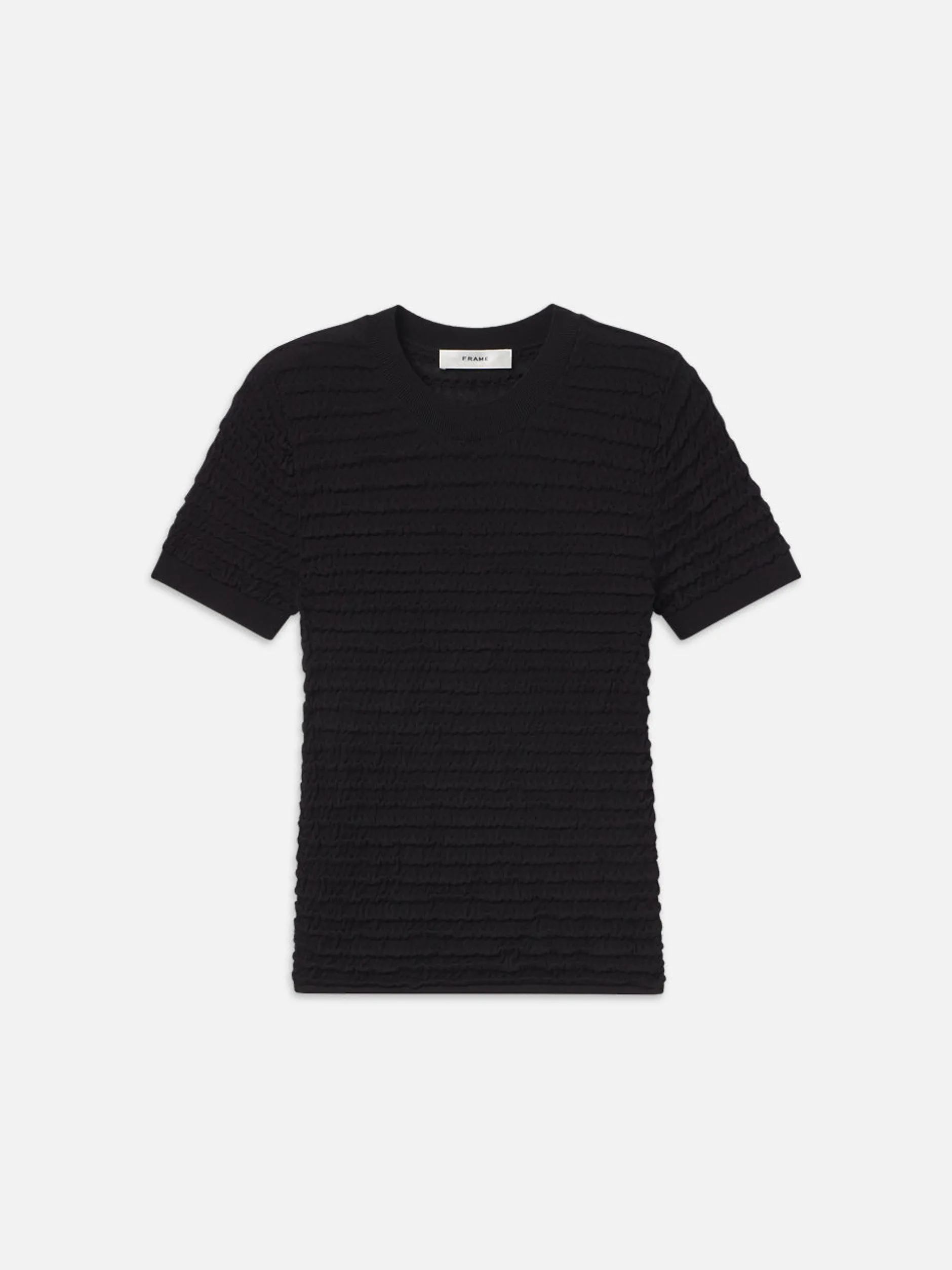 FRAME Smocked Short Sleeve Sweater in<Women Tops & Blouses