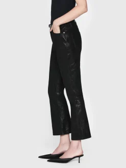 FRAME Suede Le Crop Mini Boot in Black Multi<Women Leather & Suede|Pants