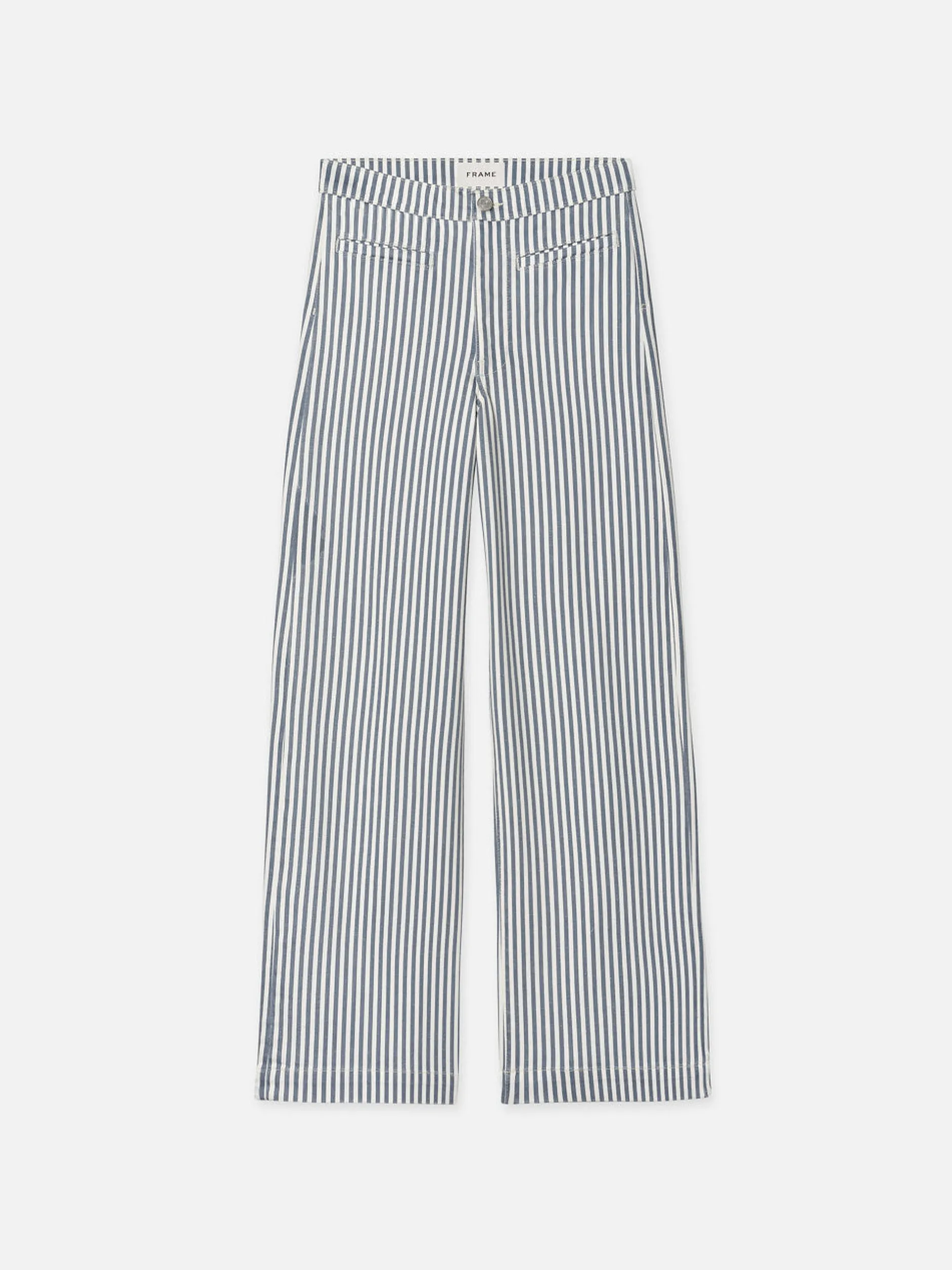 FRAME Tailored Trouser in Seaport Stripe<Women Wide Leg