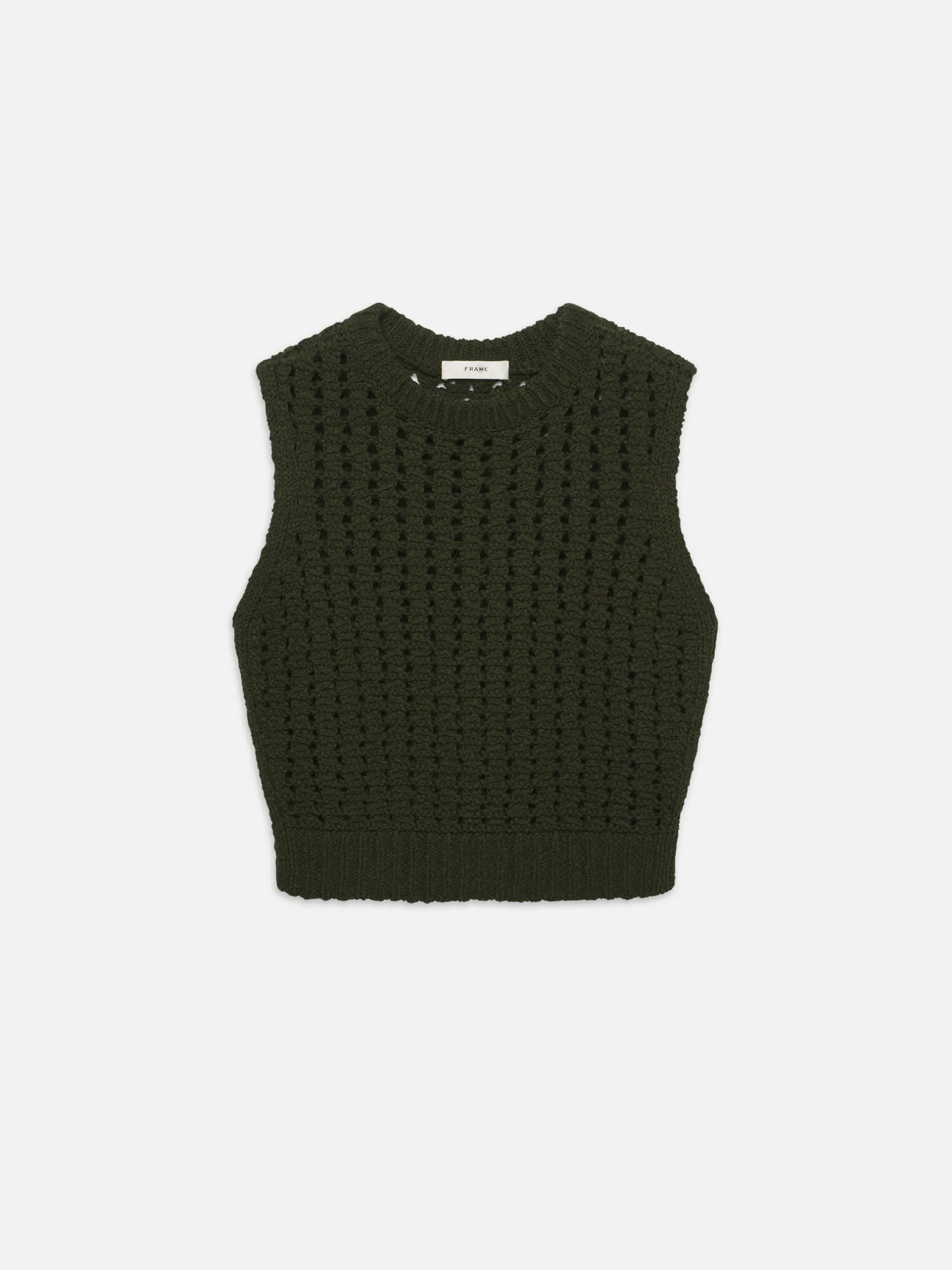 FRAME Tape Yarn Sweater Vest in<Women Sweaters