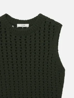 FRAME Tape Yarn Sweater Vest in<Women Sweaters