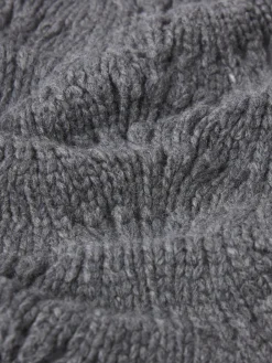 FRAME Textured Stitch Cardigan in Dark Gris Heather<Women Sweaters