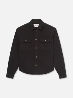 FRAME Textured Terry Overshirt in< Jackets & Coats