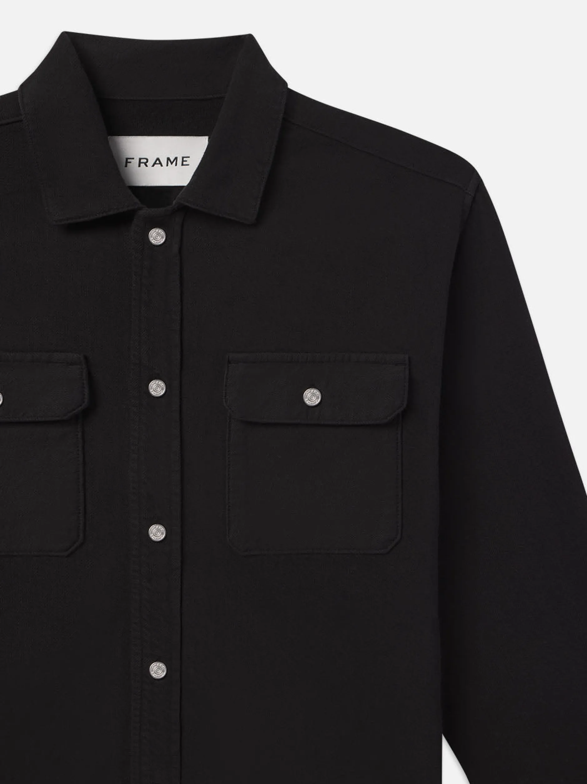 FRAME Textured Terry Overshirt in< Jackets & Coats|Shirts