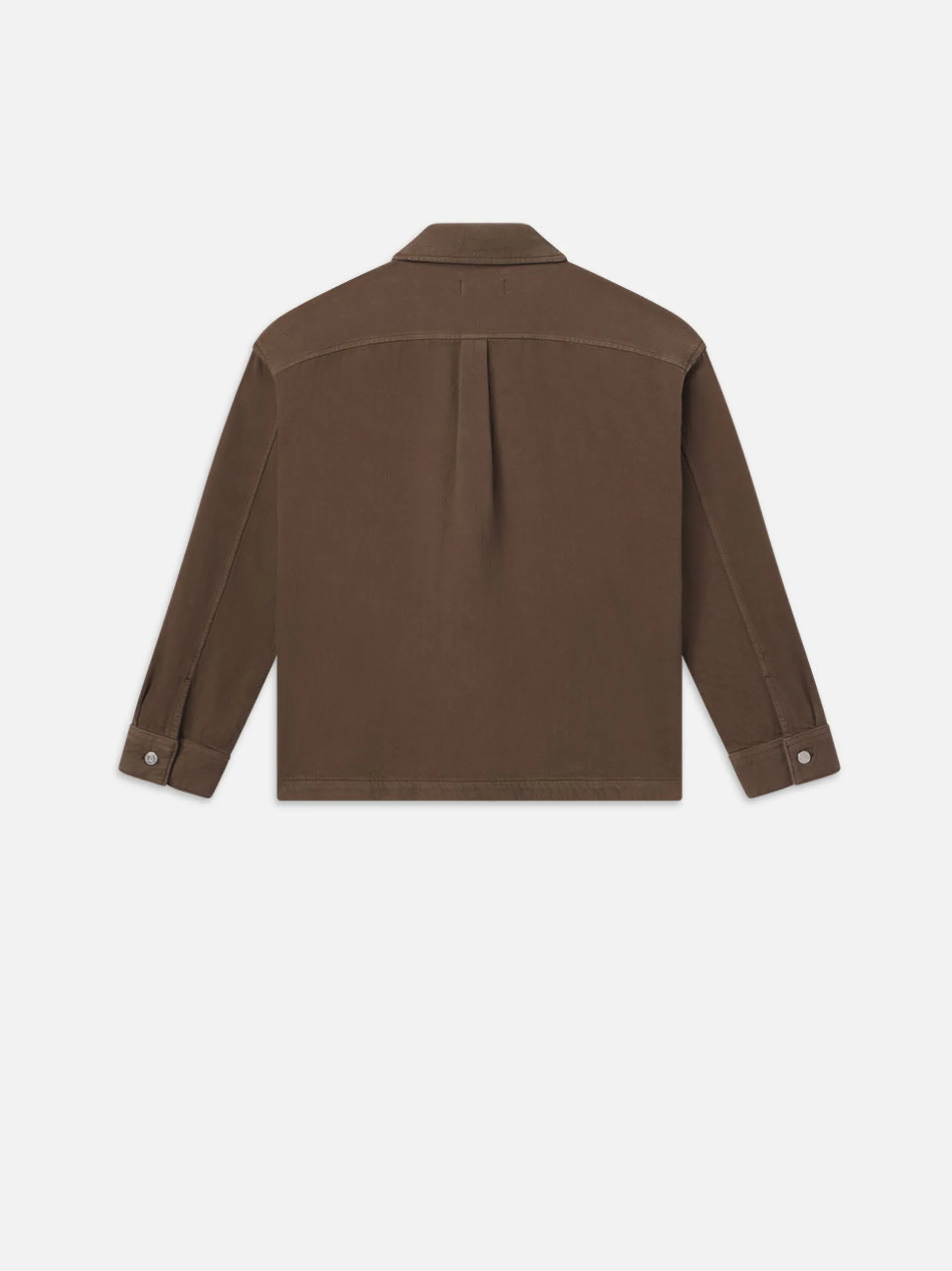 FRAME Textured Terry Relaxed Shirt in Soft Mocha< Jackets & Coats|Shirts
