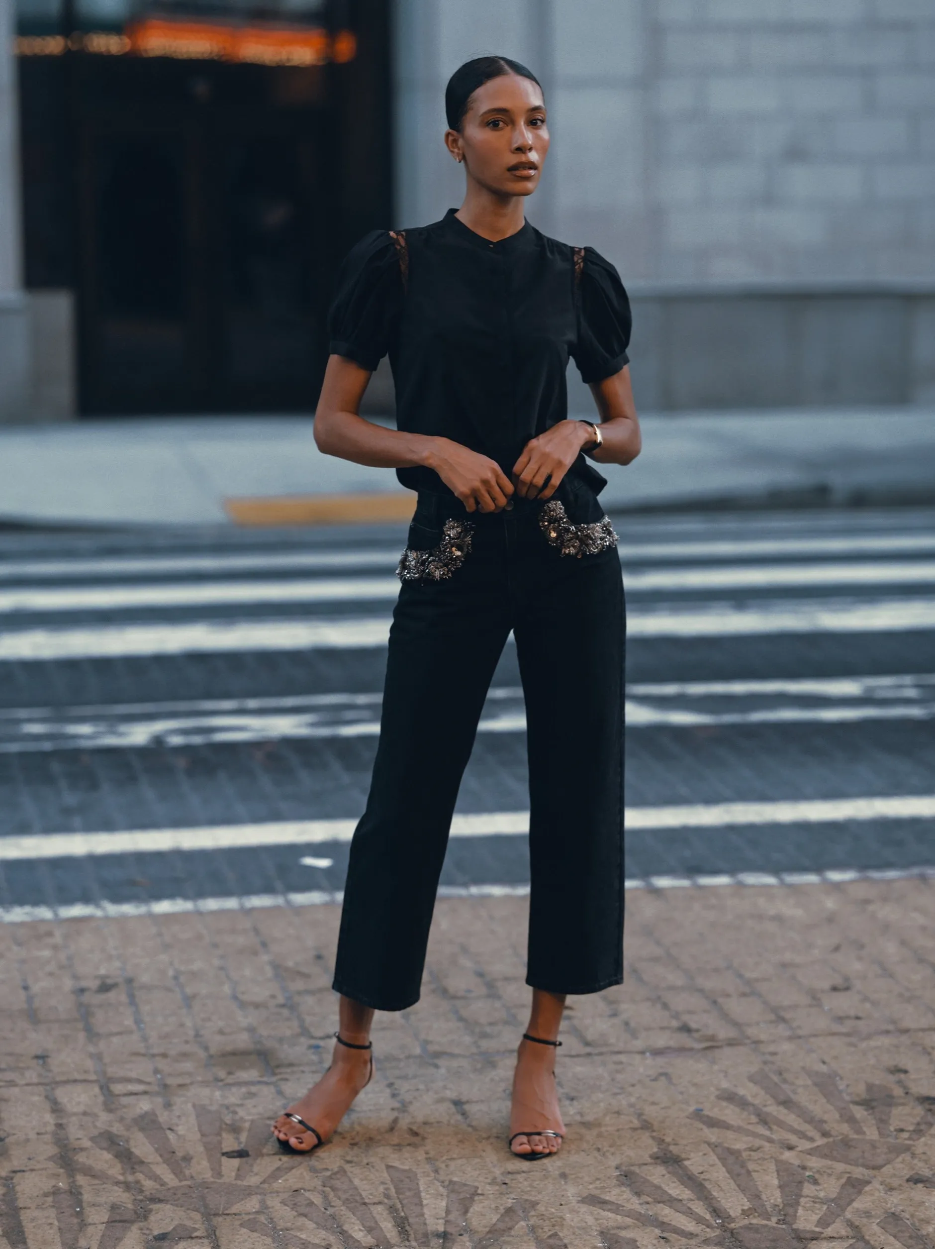 FRAME The Atelier Beaded Straight in<Women Straight