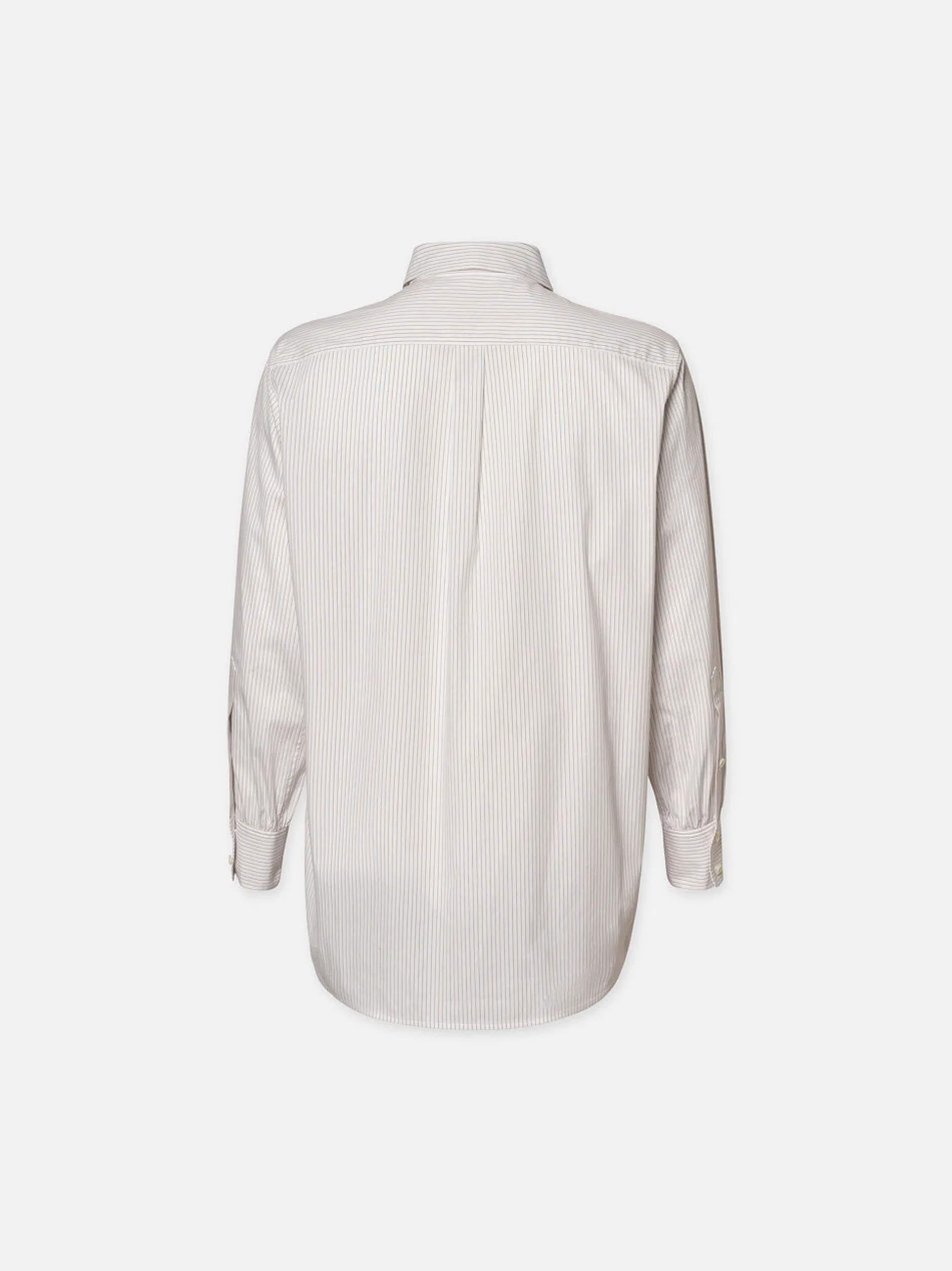 FRAME The Borrowed Shirt in White Multi<Women Tops & Blouses