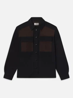 FRAME The Equestrian Shirt in Trouble Suede<Women Tops & Blouses