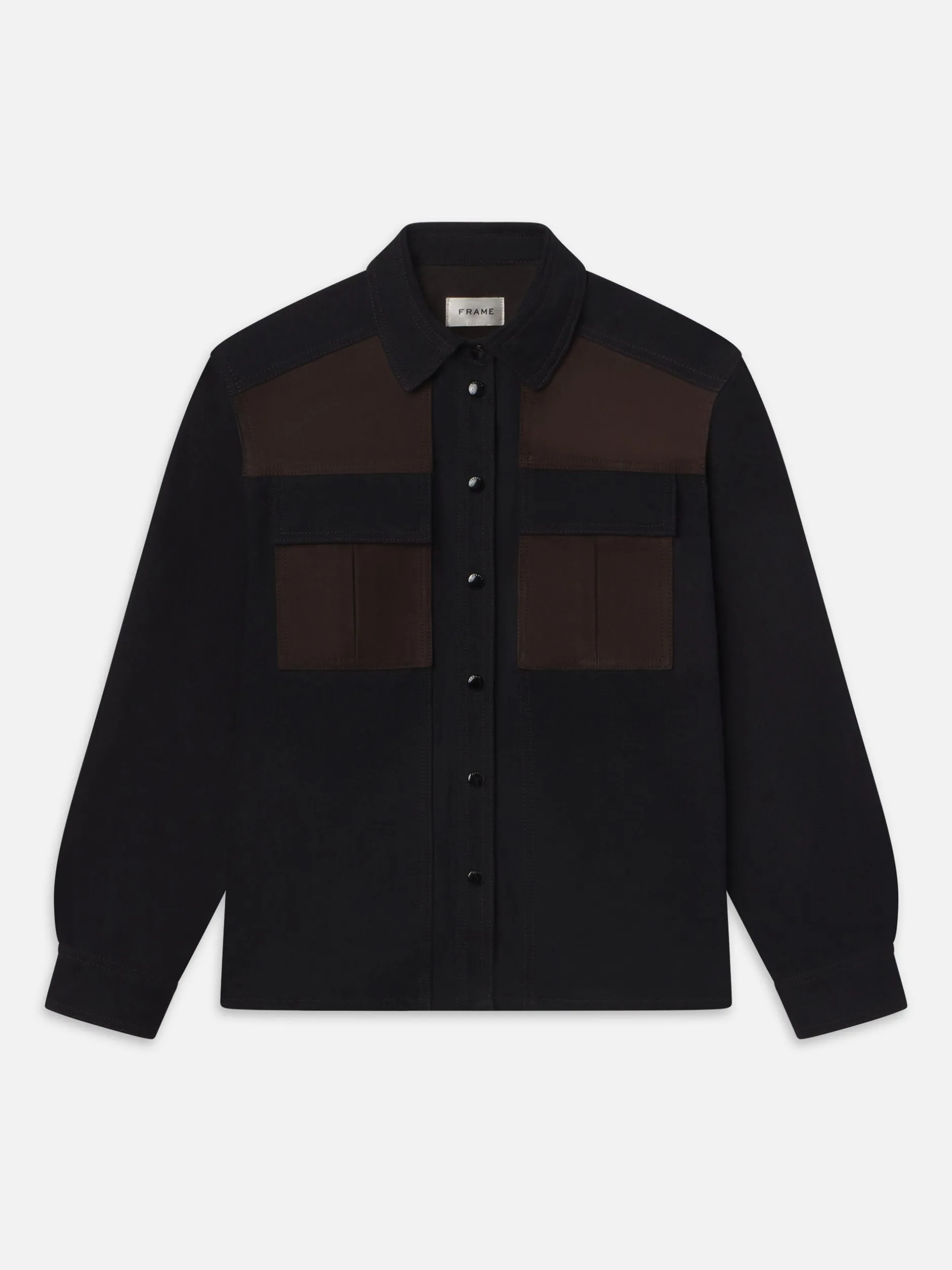 FRAME The Equestrian Shirt in Trouble Suede<Women Tops & Blouses