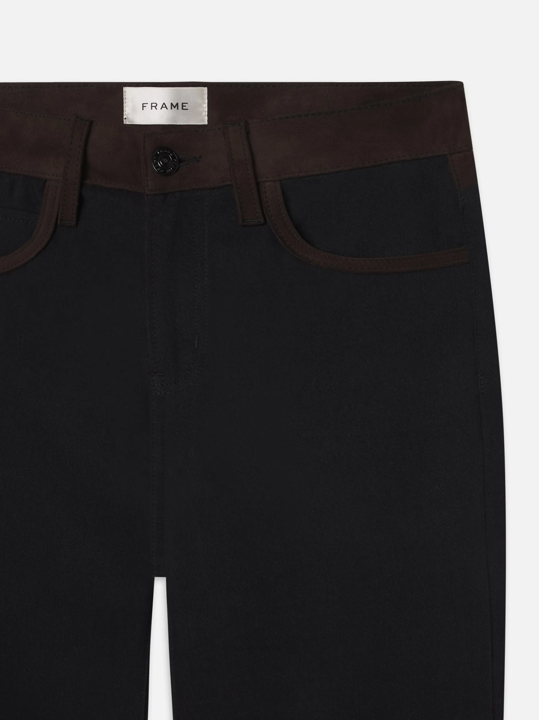 FRAME The Equestrian Straight in Trouble Suede<Women Straight|Pants