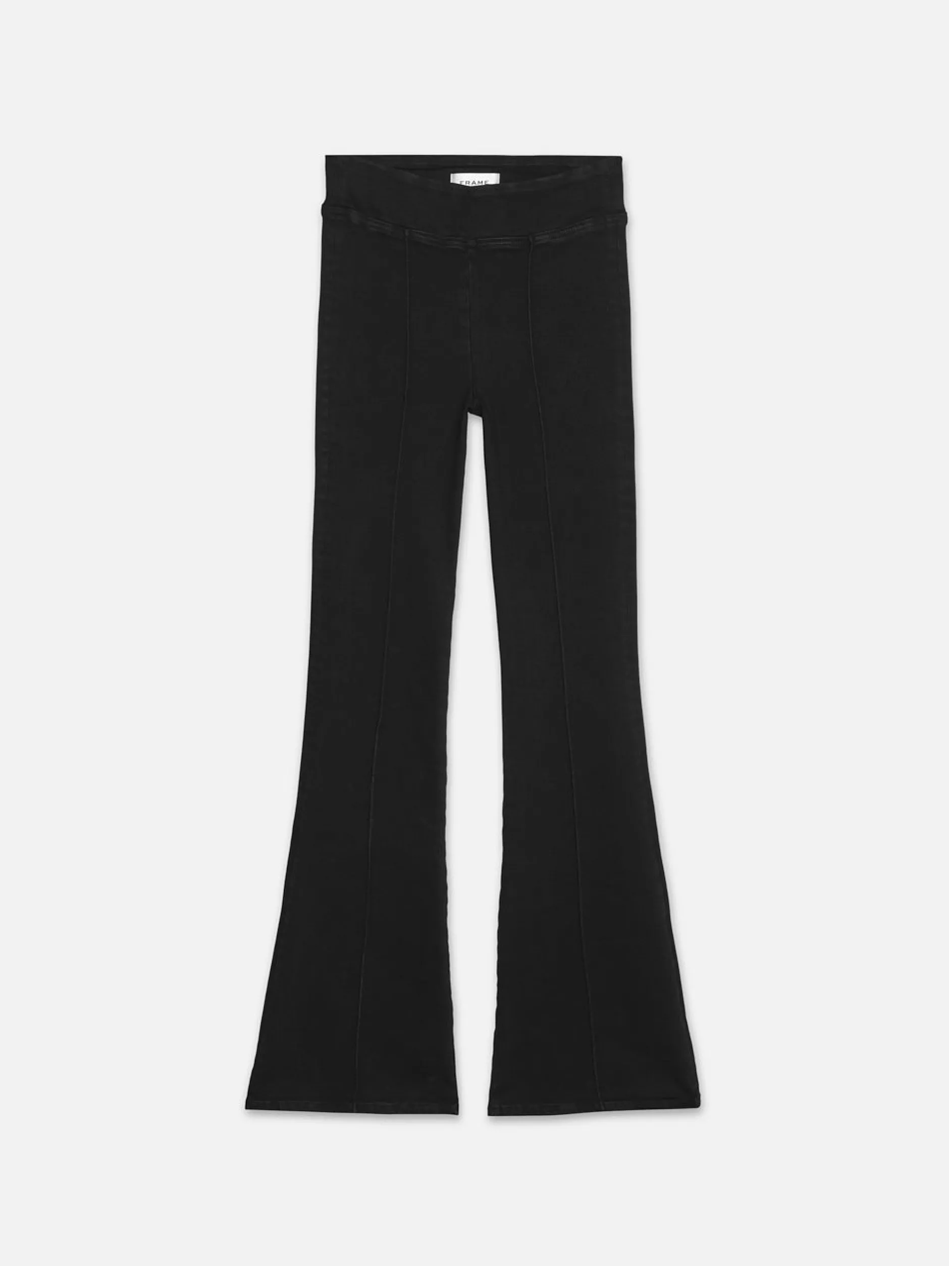 FRAME The Jetset Flare Pintuck in Sheen Noir<Women Flare